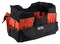 School Smart Caddy Organizer with 43 Pockets, Medium, 14 x 12 x 12 Inches, Black/Red